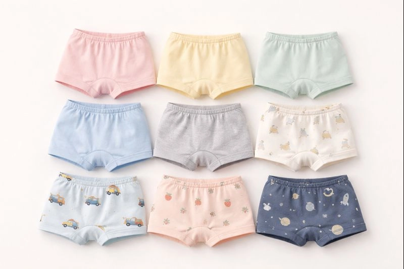 انواع شلوارک نخی بچه گانه در رنگ ها و طرح های مختلف