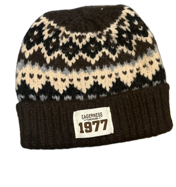 کلاه بافت طرحدار - ربیت استایل