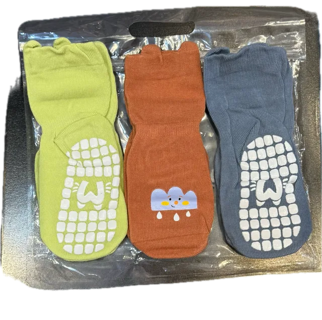 تصویر پک 3 تایی جوراب استپ دار بچگانه - ربیت استایل